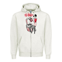 Oatmeal Heather the english beat Zipper Hoodie - lanVoArt