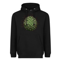 Black arizona fishhook cactus Heavyweight Hoodie - LillyAllenDesigns
