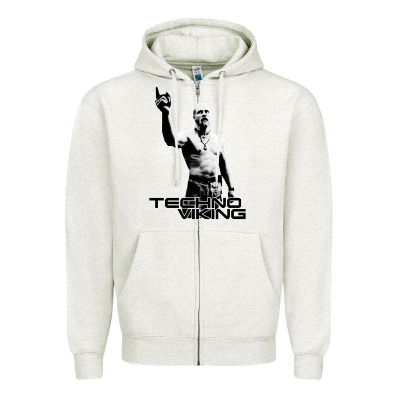 Techno Viking Zipper Hoodie by lanVoArt | Teevron