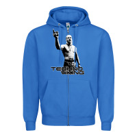 True Royal techno viking Zipper Hoodie - lanVoArt