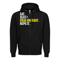 Black Dragon Boat-Kdkal Zipper Hoodie - lanVoArt