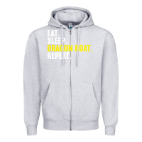 Heather Grey Dragon Boat-Kdkal Zipper Hoodie - lanVoArt