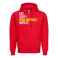 Red Dragon Boat-Kdkal Zipper Hoodie - lanVoArt