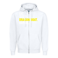 White Dragon Boat-Kdkal Zipper Hoodie - lanVoArt