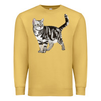Antique Gold American Shorthair Cat Premium Sweatshirt - LillyAllenDesigns