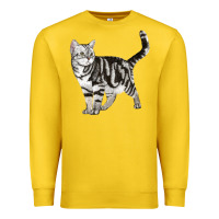 Lemon American Shorthair Cat Premium Sweatshirt - LillyAllenDesigns