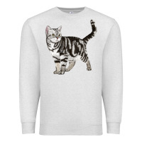 Oatmeal Heather American Shorthair Cat Premium Sweatshirt - LillyAllenDesigns
