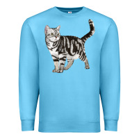 Ocean Blue American Shorthair Cat Premium Sweatshirt - LillyAllenDesigns