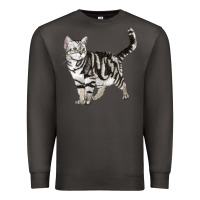 Smoke American Shorthair Cat Premium Sweatshirt - LillyAllenDesigns