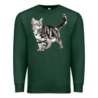 Sports Green American Shorthair Cat Premium Sweatshirt - LillyAllenDesigns