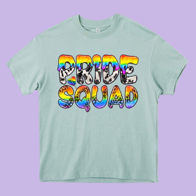 Western Lgbtq+ Pride Squad Heavy Core Tee Designed By Bundleandbundleshop