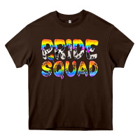 Chocolate Brown Western LGBTQ+ Pride Squad Heavy Core Tee - BundleAndBundleShop