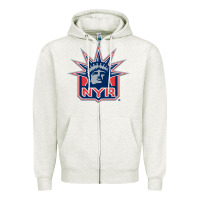 Oatmeal Heather ranger ny Zipper Hoodie - lanVoArt