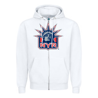 White ranger ny Zipper Hoodie - lanVoArt