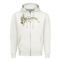 Oatmeal Heather genesis   wind & wuthering Zipper Hoodie - lanVoArt