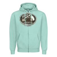 Seafoam his master's voice Zipper Hoodie - lanVoArt