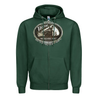 Sports Green his master's voice Zipper Hoodie - lanVoArt