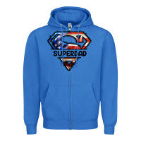True Royal American Super Dad Zipper Hoodie - LillyAllenDesigns