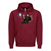 Burgundy ball lightning; osbournes want to believe Zipper Hoodie - lanVoArt