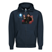 Navy ball lightning; osbournes want to believe Zipper Hoodie - lanVoArt