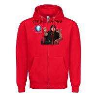 Red ball lightning; osbournes want to believe Zipper Hoodie - lanVoArt