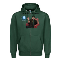 Sports Green ball lightning; osbournes want to believe Zipper Hoodie - lanVoArt