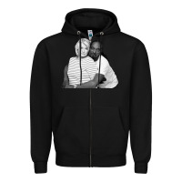 Black snoop and martha Zipper Hoodie - lanVoArt