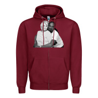 Burgundy snoop and martha Zipper Hoodie - lanVoArt