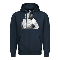 Navy snoop and martha Zipper Hoodie - lanVoArt