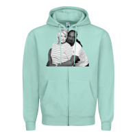 Seafoam snoop and martha Zipper Hoodie - lanVoArt