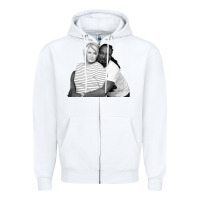 White snoop and martha Zipper Hoodie - lanVoArt