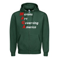 Sports Green morons are governing america anti trump political t shirt Zipper Hoodie - lanVoArt