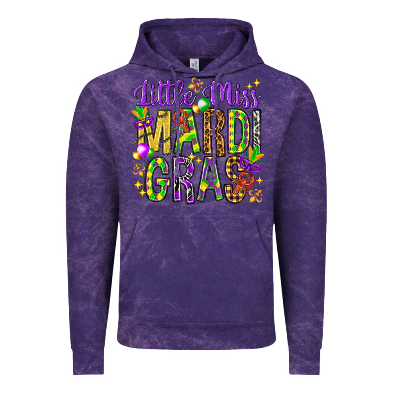Little Miss Mardi Gras Hjf Vintage Hoodie by HowdyJamesFarm | Teevron
