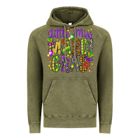 Vintage Olive little miss mardi gras hjf Vintage Hoodie - HowdyJamesFarm