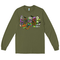 Army Green halloween nurse Long Sleeve Tee - CowGirlArtShop
