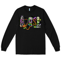 Black halloween nurse Long Sleeve Tee - CowGirlArtShop