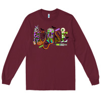 Burgundy halloween nurse Long Sleeve Tee - CowGirlArtShop