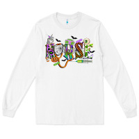 White halloween nurse Long Sleeve Tee - CowGirlArtShop