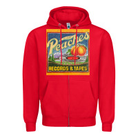 Red peaches records and tapes Zipper Hoodie - lanVoArt