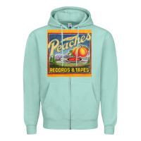 Seafoam peaches records and tapes Zipper Hoodie - lanVoArt