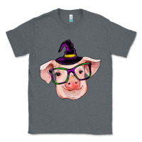 Charcoal Heather pig with halloween Classic Tee - RanaPortraitStore