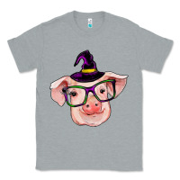 Heather Grey pig with halloween Classic Tee - RanaPortraitStore