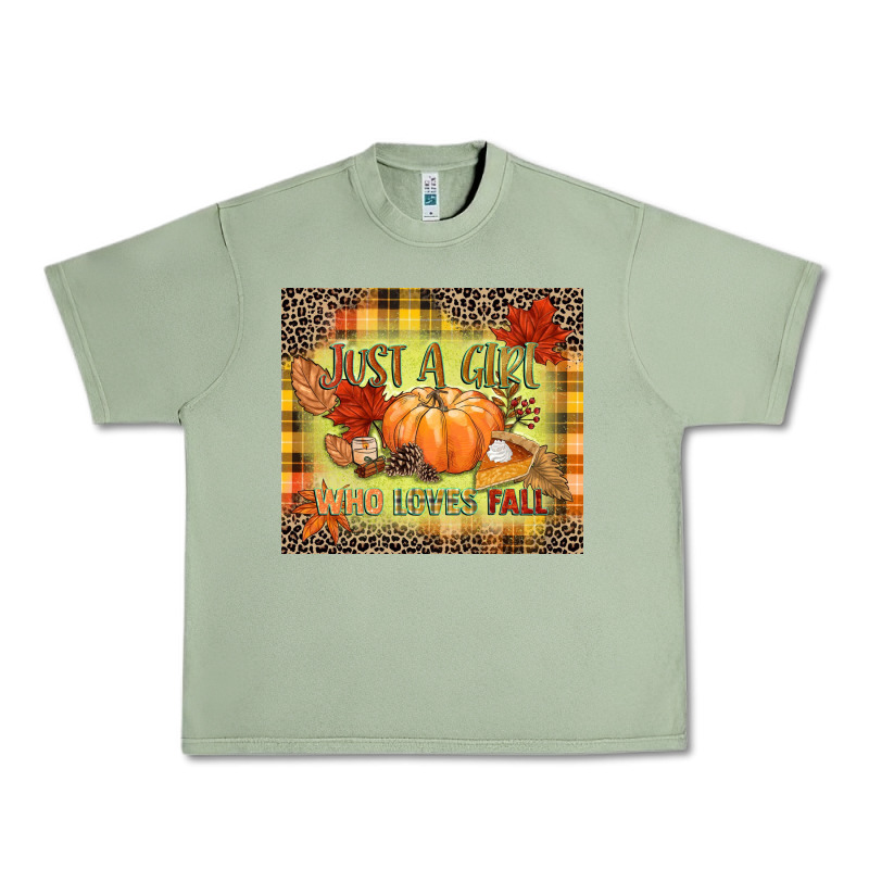 Just A Girl Who Loves Fall Urban Heavy Tee by NancyCooperArtShop | Teevron