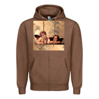 Chestnut Hot Trend Angels Raphael Cupid Cherubs Art Valentine Angel Zipper Hoodie - lanVoArt