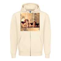 Sandshell Hot Trend Angels Raphael Cupid Cherubs Art Valentine Angel Zipper Hoodie - lanVoArt