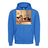 True Royal Hot Trend Angels Raphael Cupid Cherubs Art Valentine Angel Zipper Hoodie - lanVoArt