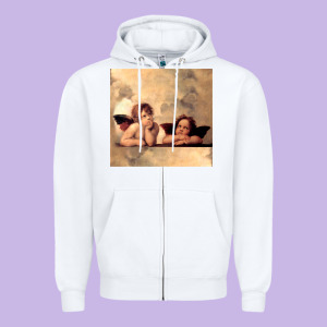 Hot Trend Angels Raphael Cupid Cherubs Art Valentine Angel Zipper Hoodie Designed By Lanvoart