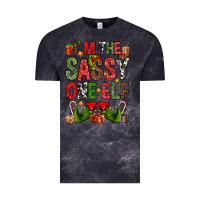 Cloud Black I'm the sassy on the elf Vintage Tee - NancyCooperArtShop