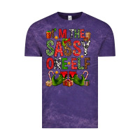 Cloud Purple I'm the sassy on the elf Vintage Tee - NancyCooperArtShop