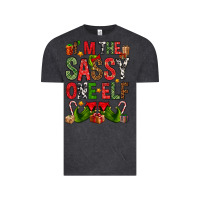 Vintage Black I'm the sassy on the elf Vintage Tee - NancyCooperArtShop